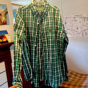 Boys long sleeve button down shirt.